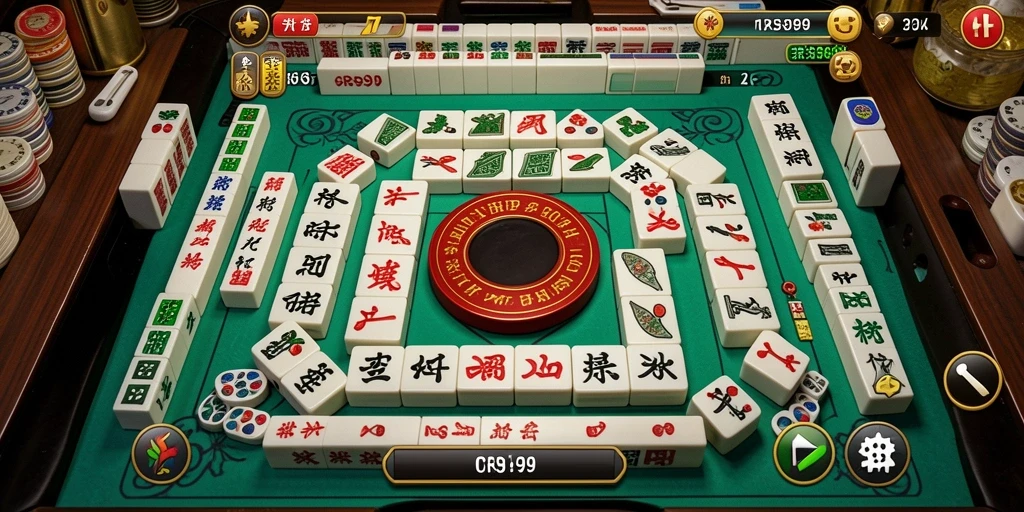 Tampilan gameplay Mahjong yang menarik dan mendebarkan.