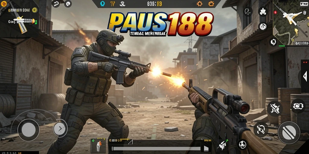 Tampilan gameplay seru dalam PAUS188 dengan pertempuran mendebarkan.