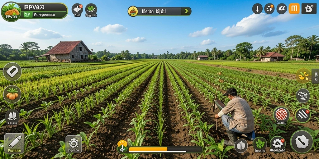 Tampilan menarik dari gameplay Farming PPV99 yang seru dan interaktif.