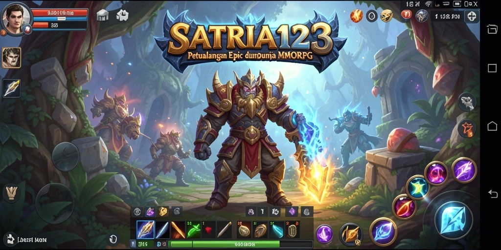 Gameplay SATRIA123 menampilkan aksi seru di dunia MMORPG.