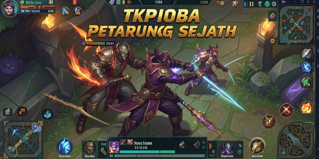 Screenshot permainan TKP188 menampilkan duel karakter yang intens.