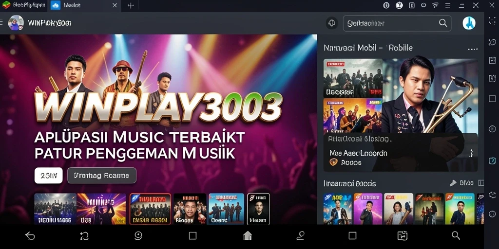 Screenshot utama WINPLAY303 menunjukkan pengguna berkaraoke dengan lagu-lagu favorit.